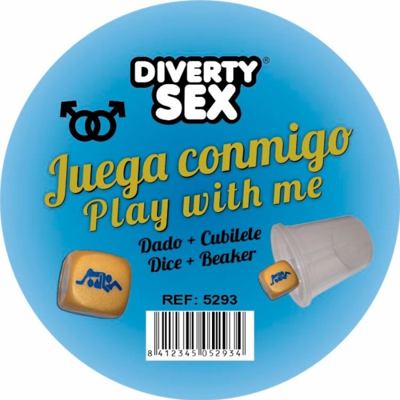 DIABLO PICANTE - DADO DURO DOURADO COM POSIÇÕES DE HOMENS E CUBO - D-244762 - Dona Pimenta