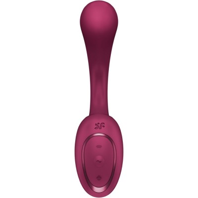 SATISFYER - G FOR GODDESS 2 RABBIT VIBRATOR BOTTLE BORDEAUX - D-244930 - Dona Pimenta