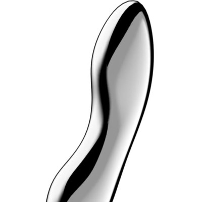 SATISFYER - COSMIC CREST 2 DILDO DE AÃO INOXIDÃVEL COM DUAS EXTREMIDADES - D-244932 - Dona Pimenta