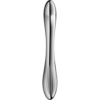 SATISFYER - PURE GRAVITY 1 DILDO DE AÃO INOXIDÃVEL COM DUAS EXTREMIDADES - D-244933 - Dona Pimenta