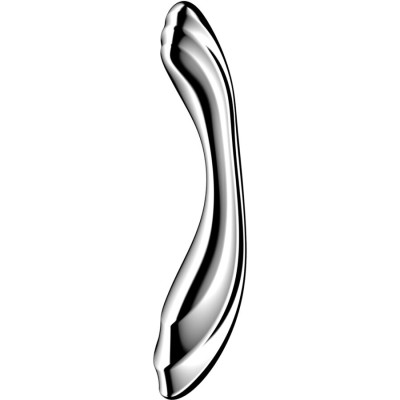 SATISFYER - PURE GRAVITY 2 DILDO DE AÃO INOXIDÃVEL COM DUAS EXTREMIDADES - D-244934 - Dona Pimenta