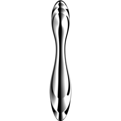 SATISFYER - PURE GRAVITY 2 DILDO DE AÃO INOXIDÃVEL COM DUAS EXTREMIDADES - D-244934 - Dona Pimenta