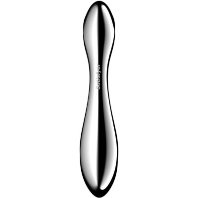 SATISFYER - PURE GRAVITY 2 DILDO DE AÃO INOXIDÃVEL COM DUAS EXTREMIDADES - D-244934 - Dona Pimenta