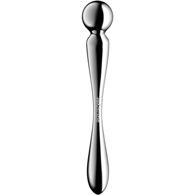 SATISFYER - STAR FORCE 2 DILDO DE AÃO INOXIDÃVEL COM DUAS EXTREMIDADES - D-244937 - Dona Pimenta