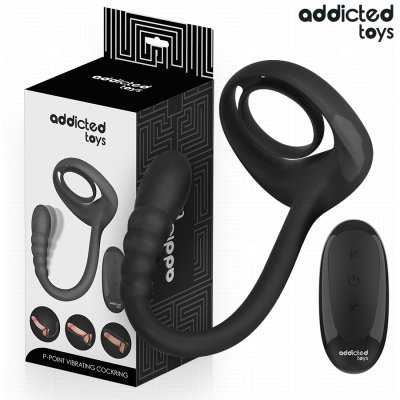 ADDICTED TOYS - ANEL PÚNICO VIBRANTE COM CONTROLE REMOTO - D-244705 - Dona Pimenta