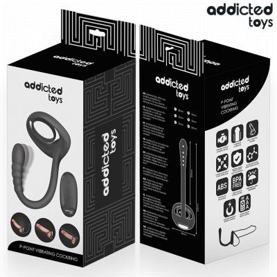 ADDICTED TOYS - ANEL PÚNICO VIBRANTE COM CONTROLE REMOTO - D-244705 - Dona Pimenta