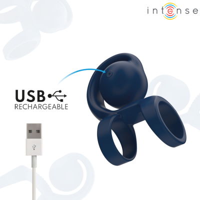 INTENSE  - ANEL PENIANO TYSON COM BOLA VIBRATÓRIA Ã 3,2 CM - D-244713 - Dona Pimenta