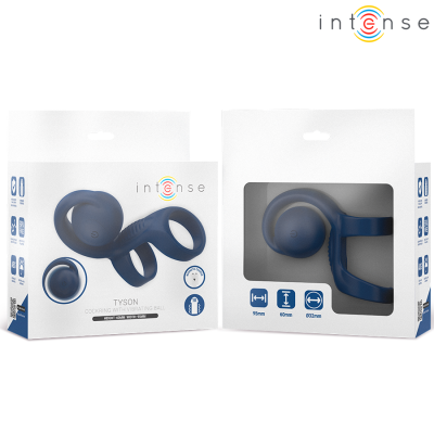 INTENSE  - ANEL PENIANO TYSON COM BOLA VIBRATÓRIA Ã 3,2 CM - D-244713 - Dona Pimenta