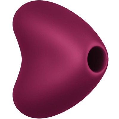 FUN FACTORY - VIBRADOR LIBERA AIR PULSE VERMELHO VINHO - D-244236 - Dona Pimenta