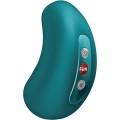 FUN FACTORY - VIBRADOR DE PULSAÇÃO DE AR DUPLO CHERIE VERDE-GARRAFA - D-244241 - Dona Pimenta