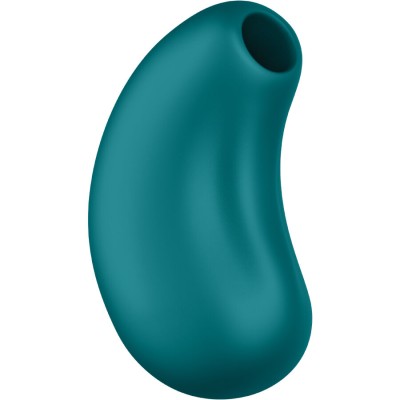 FUN FACTORY - VIBRADOR DE PULSAÇÃO DE AR DUPLO CHERIE VERDE-GARRAFA - D-244241 - Dona Pimenta