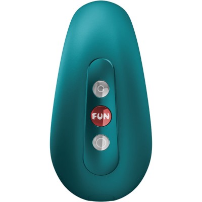 FUN FACTORY - VIBRADOR DE PULSAÇÃO DE AR DUPLO CHERIE VERDE-GARRAFA - D-244241 - Dona Pimenta
