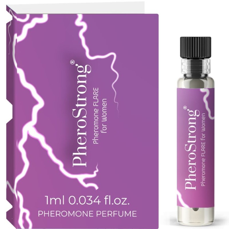 PHEROSTRONG - FLARE PERFUME DE FEROMÓNIOS PARA MULHERES 1 ML - D-244947 - Dona Pimenta